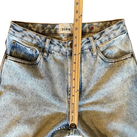 Sézane Acid Wash High Rise Jeans Size 29 ParisianChic Y2KStyle DesignerDenim - Picture 6 of 8